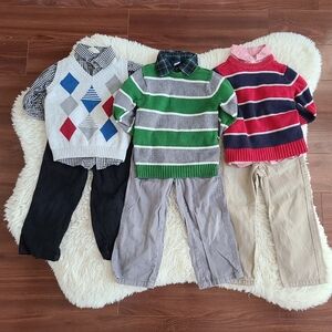Lot of holiday/christmas outfits for toddler boy 3T